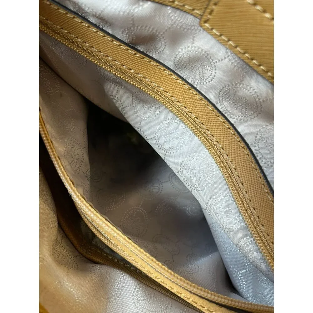 Michael Kors Hamilton Saffiano Leather Medium Satchel Handbag W/ Shoulder Strap